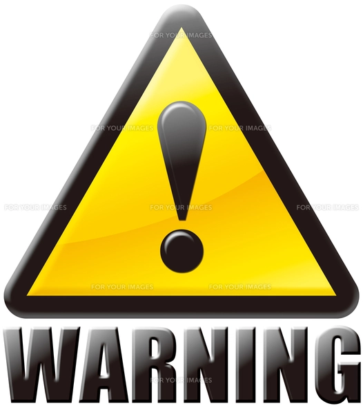 警告マーク WARNINGの写真素材 [FYI00061902] | ストックフォトの
