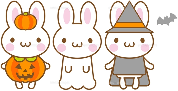 うさぎ ハロウィン かぼちゃの写真素材 [FYI00400701] | ストック