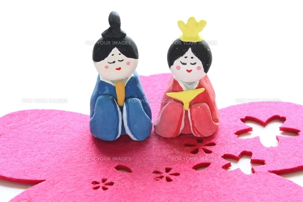 紙粘土手作りひな人形の写真素材 [FYI00429032] | ストックフォトの