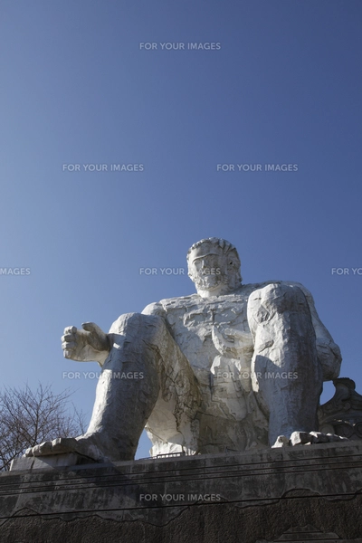 大串貝塚（世界最古）の巨人像 ダイダラボウの写真素材 [FYI00461495
