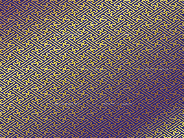 金の和柄 紗綾形（さやがた）のイラスト素材 [FYI00544510] | ストック