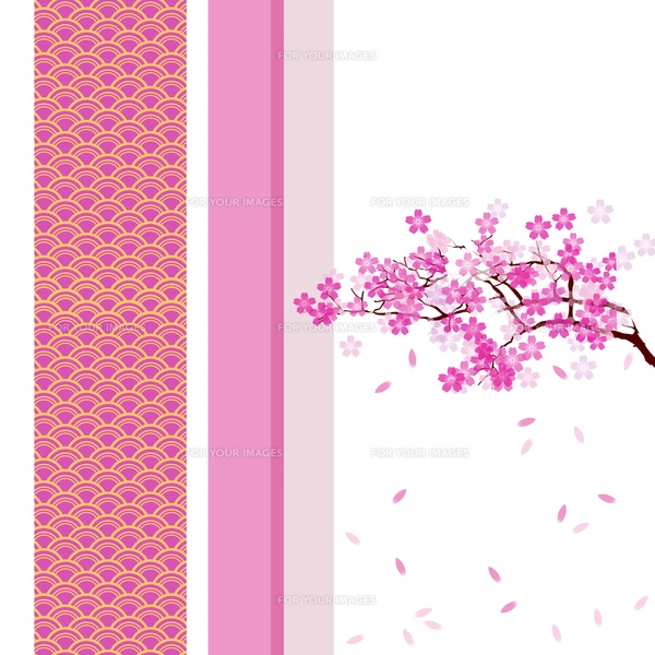 【原画】和風イラスト 桜と和傘 額縁付き モダン和風アート 7d840d1042aa8323938ebcb70c279a