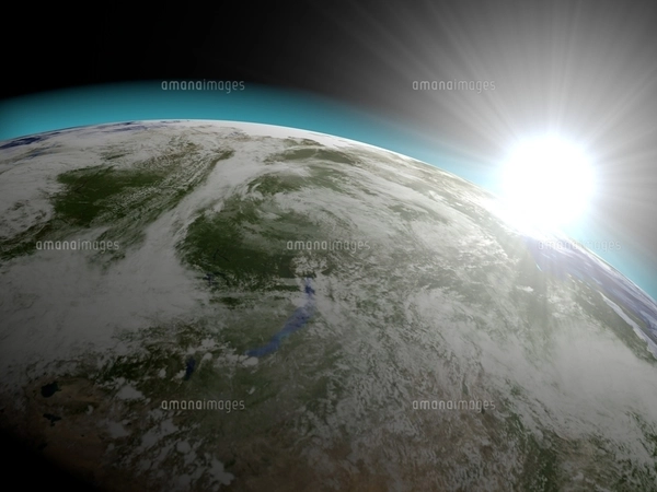 地球と太陽のイラスト素材 [FYI01669681] | ストックフォトの Qlean