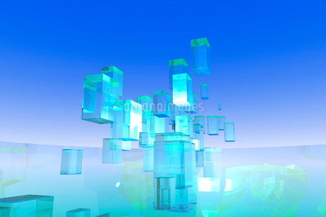 光と立方体 CGの写真素材 [FYI01974810] | ストックフォトの Qlean Market