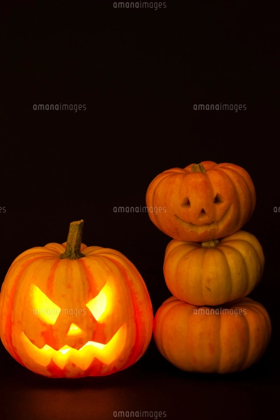 ハロウィンかぼちゃ（ジャック・オ・ランタン）の写真素材