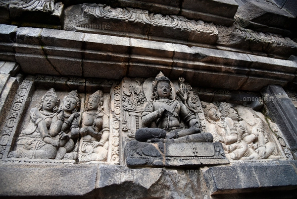 インドネシアの世界文化遺産ボロブドゥール寺院遺跡群の写真素材