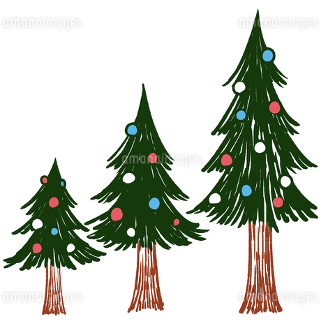 クリスマスもみの木のイラストのイラスト素材 [FYI02982646
