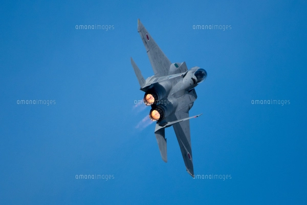 F-15戦闘機 ベイパー アフターバーナーの写真素材 [FYI02995628