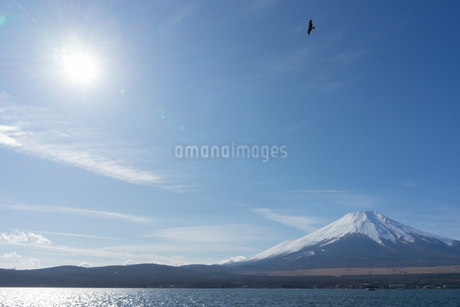 富士五湖にて撮影、美しい富士山の景色の写真素材 [FYI03820873] | ストックフォトの Qlean Market（キュリンマーケット）