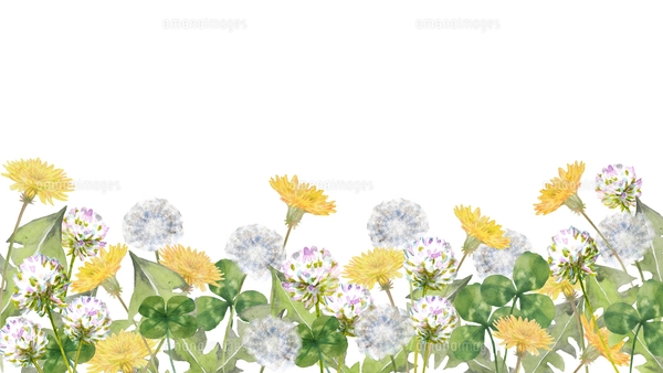春の野原水彩画のイラスト素材 [FYI03821824] | ストックフォトの