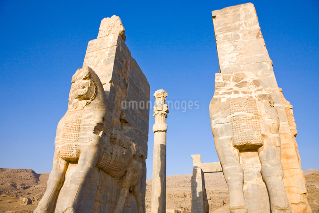 ペルセポリス遺跡 クセルクセス門の写真素材 [FYI03859889] | ストック