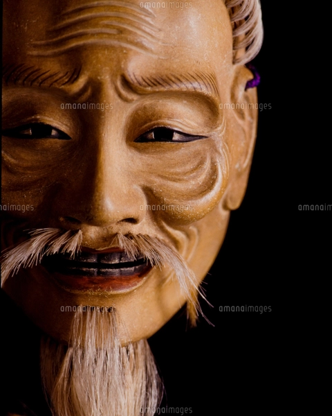 能面 笑尉（わらいじょう）の写真素材 [FYI04069947] | ストックフォト