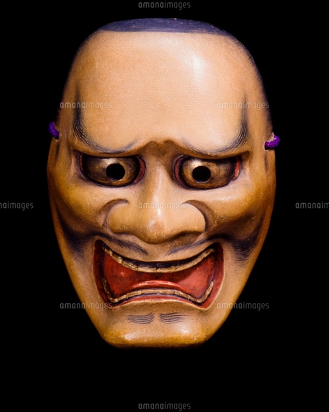 能面 黒髭（くろひげ）の写真素材 [FYI04069952] | ストックフォトの