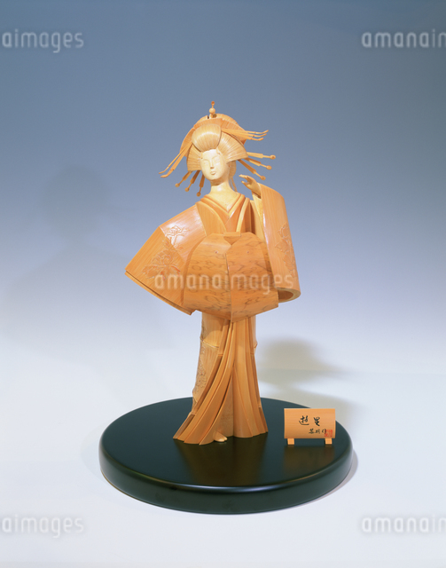 師田黎明・作 遊里 越前竹人形の里の写真素材 [FYI03970354