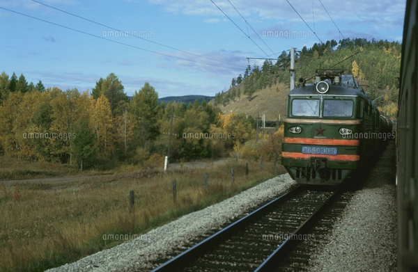 シベリア鉄道ロシア号の写真素材 [FYI03980695] | ストックフォトの
