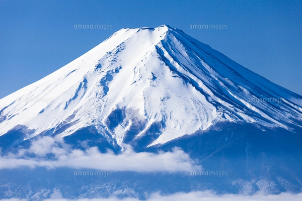 冬の富士山と雲海の写真素材 [FYI04051087] | ストックフォトの Qlean
