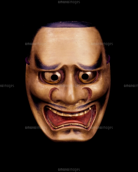 能面 黒髭（くろひげ）の写真素材 [FYI03948580] | ストックフォトの