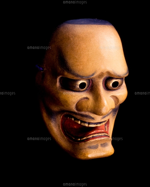 能面 黒髭（くろひげ）の写真素材 [FYI03948579] | ストックフォトの