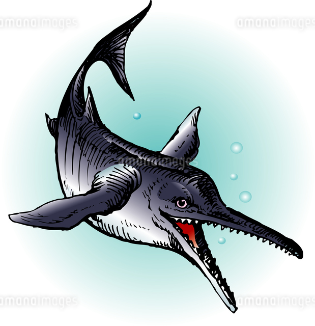 イクチオサウルスのイラスト素材 [FYI04160075] | ストックフォトの
