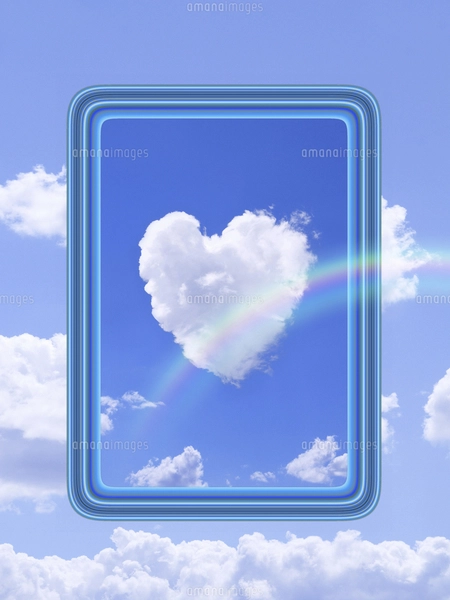 ハートの雲の写真素材 [FYI04178241] | ストックフォトの Qlean Market