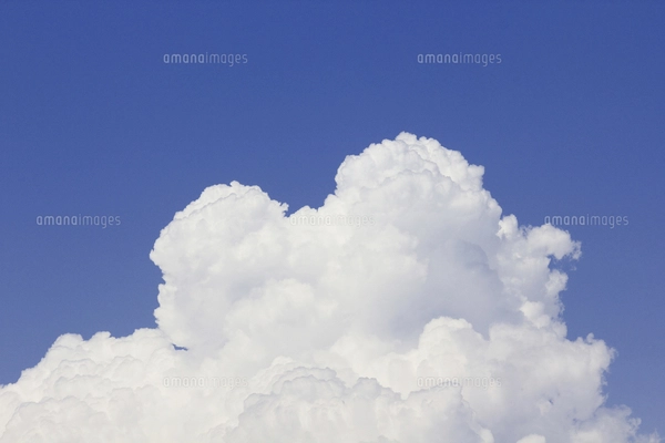 入道雲,積乱雲,雲,白い,白,晴れ,夏,自然,気象,天気,青空,空,風景,白色