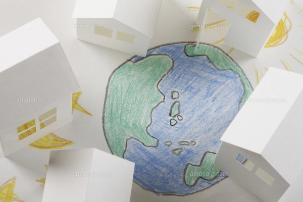 太陽と地球の絵 地球、月、太陽の位置合わせを示すイラスト」のベクター画像素材