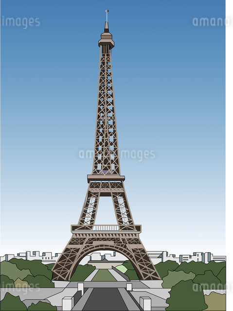 エッフェル塔のイラスト素材 [FYI04240710] | ストックフォトの Qlean