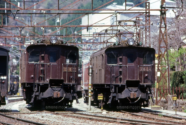 ED16 5号電気機関車牽引の貨物列車の写真素材 [FYI04270308