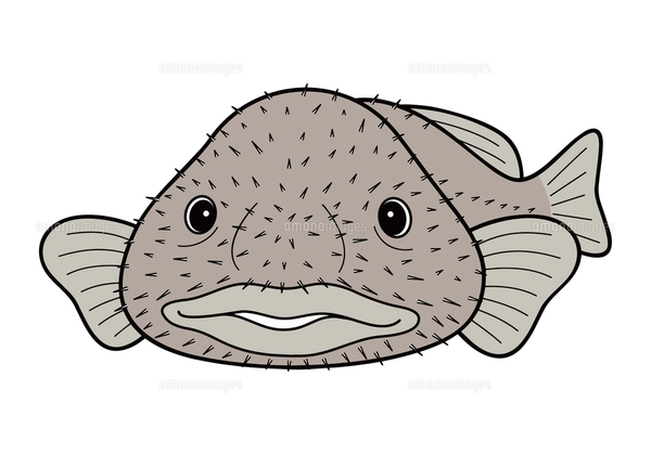 深海魚 ニュウドウカジカ ブロブフィッシュ 道化師 ピエロ 絵画 画家