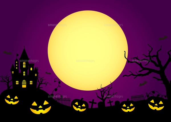 ハロウィン・ハロウィーン 背景イラストのイラスト素材 [FYI04644412