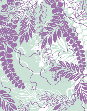 藤の花模様のパターンのイラスト素材 [FYI04814075] | ストックフォト