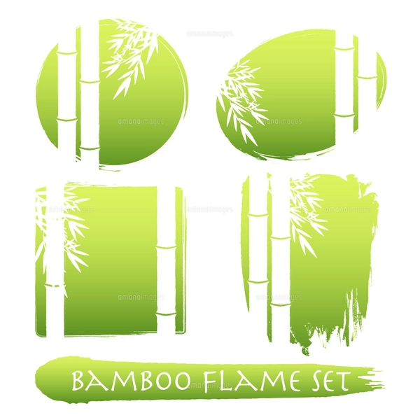 シンプルな竹のフレーム、ベクター素材のイラスト素材 [FYI04949084