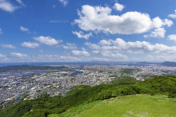 皿倉山からの眺望 北九州市八幡東区の写真素材 [FYI05089990