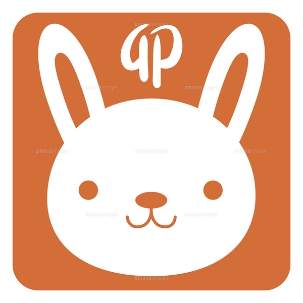 卯 干支 マークイラスト 19 【丸】のイラスト素材 [FYI05120200