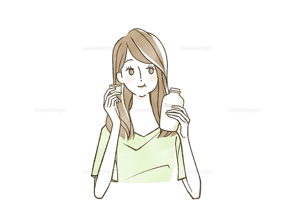 歯を磨いている女性のイラスト素材 [FYI07867383] | ストックフォトの