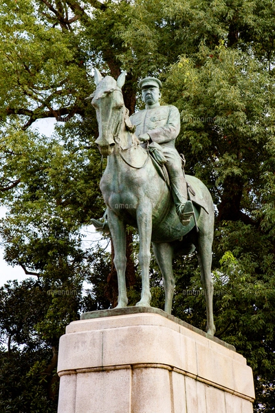 九段坂公園 元帥陸軍大将大山巌像 東京都千代田区の写真素材