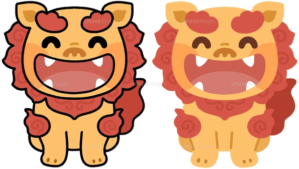 シーサー(メス)のイラスト素材 [FYI07898043] | ストックフォトの 