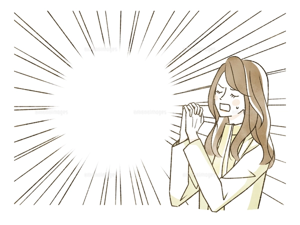 泣いて祈っている女性のイラスト素材 [FYI07916807] | ストックフォト