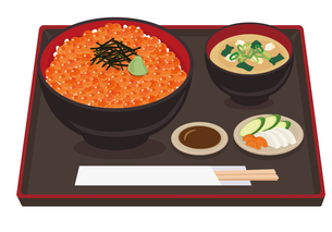 海鮮丼定食_いくら丼のイラスト素材 [FYI08217884] | ストックフォトの