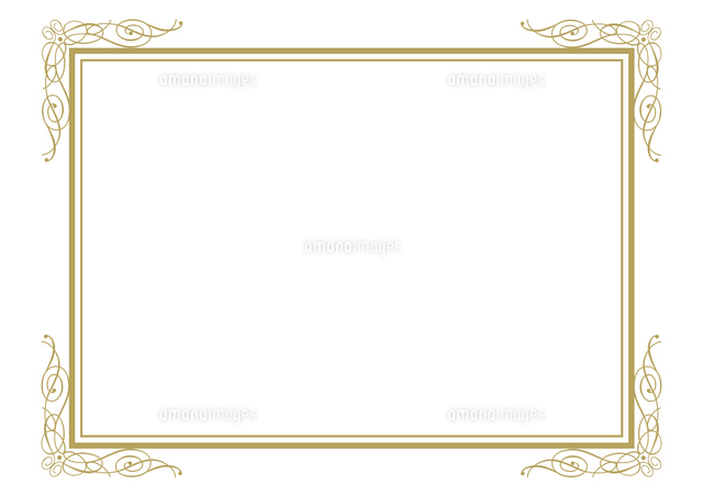 アンティーク調 エレガントフレームのイラスト素材 [FYI08228471