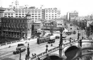 古写真 1933-1945年 東京 日本橋のパノラマの写真素材 [FYI08251377