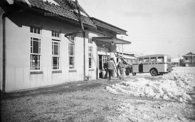 古写真 1935-1944年 現在の滋賀県高島市 箱館山スキー場近くのホテルの