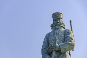 八甲田、雪中行軍遭難記念像の写真素材 [FYI08305331] | ストック