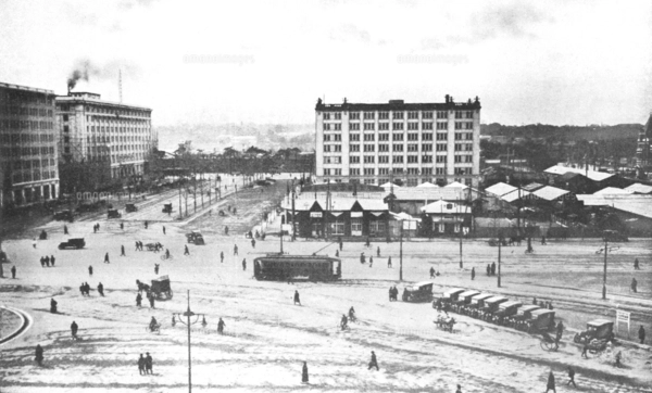 1924-1927年の東京の古写真 近衛師団司令部庁舎の写真素材