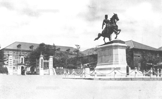 1924-1927年の東京の古写真 近衛師団司令部庁舎の写真素材