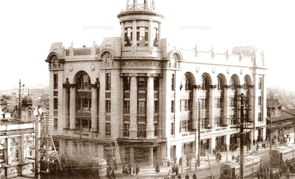 古写真 1918-1923年 東京 上野の松坂屋呉服店の写真素材 [FYI08359891